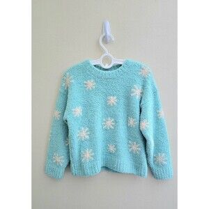 NWOT Hanna Anderson Marshmallow Sweaters Sz 5Y/110cm-Snowflakes On Sea Glass